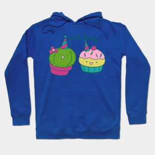 Cactus and Cupcake Happy Birthday Hoodie